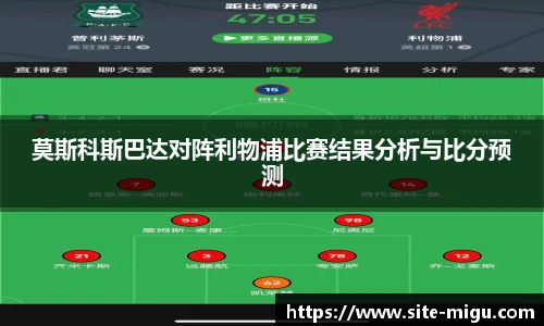莫斯科斯巴达对阵利物浦比赛结果分析与比分预测